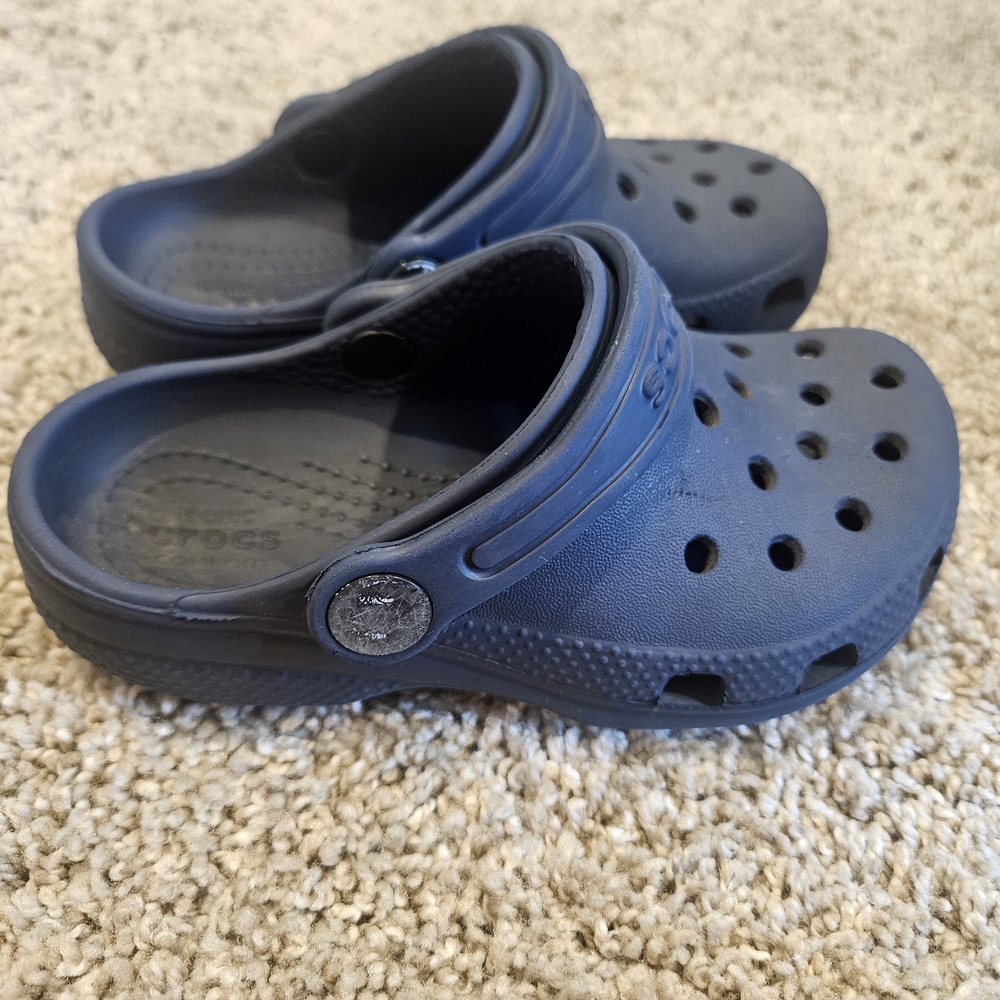 CROCS Blue Sandals with Perforated Design